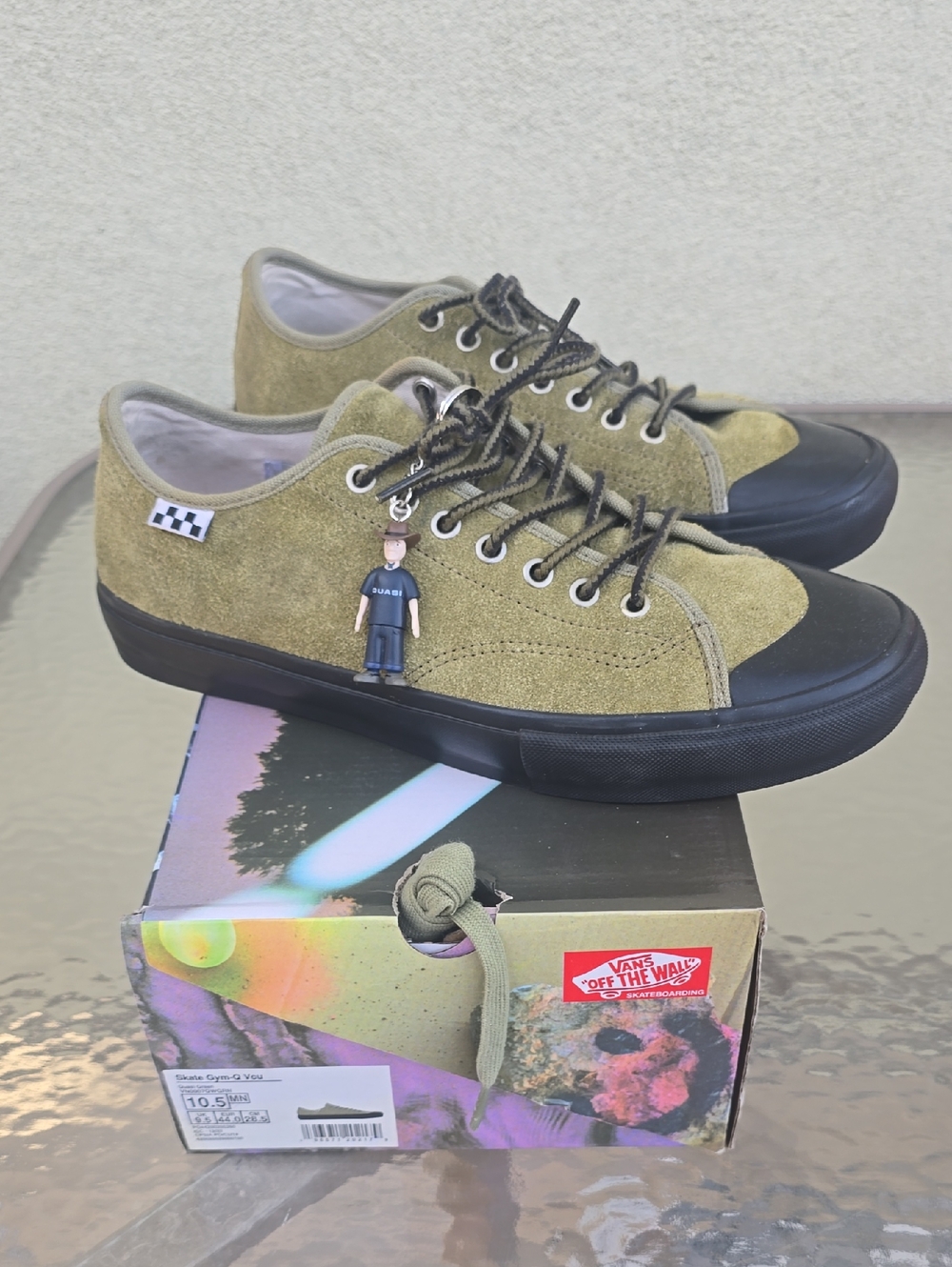 Vans X OTW Skate Gym-G VCU Quasi Grn Suede Low-Top Men's 10.5 Limited Production